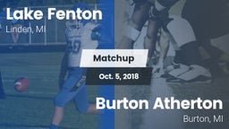 Matchup: Lake Fenton vs. Burton Atherton   2018
