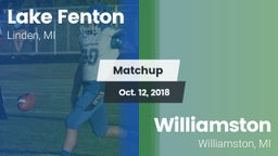 Matchup: Lake Fenton vs. Williamston  2018
