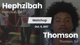 Matchup: Hephzibah vs. Thomson  2017