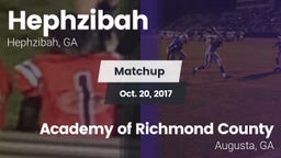 Matchup: Hephzibah vs. Academy of Richmond County  2017