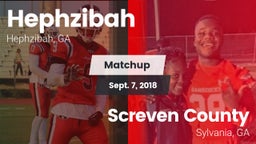 Matchup: Hephzibah vs. Screven County  2018