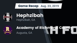 Recap: Hephzibah  vs. Academy of Richmond County  2019