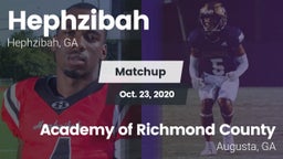 Matchup: Hephzibah vs. Academy of Richmond County  2020