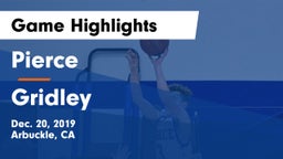 Pierce  vs Gridley  Game Highlights - Dec. 20, 2019