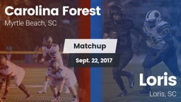 Matchup: Carolina Forest vs. Loris  2017