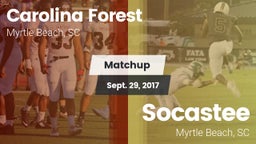 Matchup: Carolina Forest vs. Socastee  2017