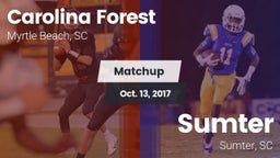 Matchup: Carolina Forest vs. Sumter  2017