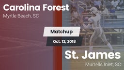Matchup: Carolina Forest vs. St. James  2018