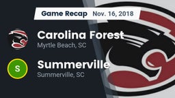 Recap: Carolina Forest  vs. Summerville  2018