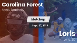 Matchup: Carolina Forest vs. Loris  2019
