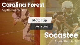 Matchup: Carolina Forest vs. Socastee  2019