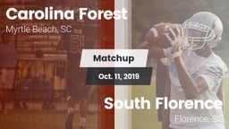 Matchup: Carolina Forest vs. South Florence  2019