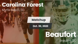 Matchup: Carolina Forest vs. Beaufort  2020