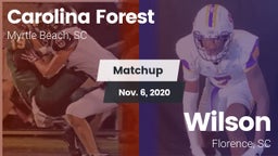 Matchup: Carolina Forest vs. Wilson  2020