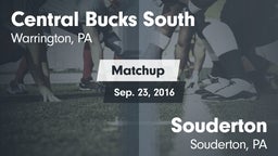 Matchup: Central Bucks South vs. Souderton  2016