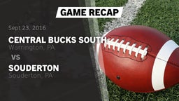 Recap: Central Bucks South  vs. Souderton  2016