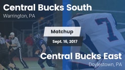 Matchup: Central Bucks South vs. Central Bucks East  2017