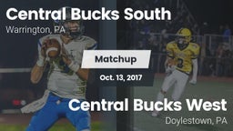 Matchup: Central Bucks South vs. Central Bucks West  2017