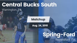 Matchup: Central Bucks South vs. Spring-Ford  2018