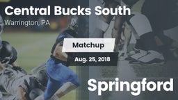 Matchup: Central Bucks South vs. Springford 2018