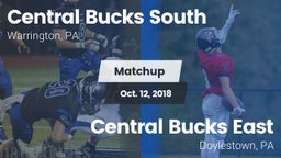 Matchup: Central Bucks South vs. Central Bucks East  2018