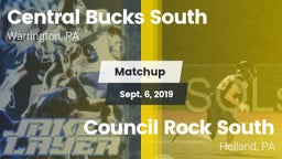 Matchup: Central Bucks South vs. Council Rock South  2019