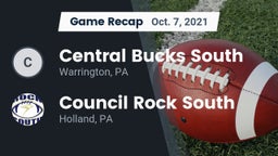 Recap: Central Bucks South  vs. Council Rock South  2021