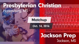 Matchup: Presbyterian Christi vs. Jackson Prep  2016