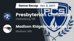 Recap: Presbyterian Christian  vs. Madison Ridgeland Academy 2021