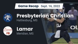 Recap: Presbyterian Christian  vs. Lamar  2022
