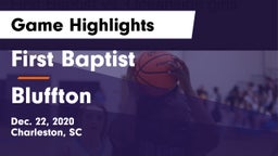First Baptist  vs Bluffton  Game Highlights - Dec. 22, 2020