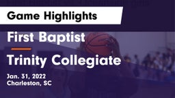 First Baptist  vs Trinity Collegiate Game Highlights - Jan. 31, 2022