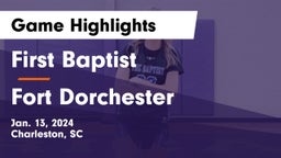 First Baptist  vs Fort Dorchester Game Highlights - Jan. 13, 2024