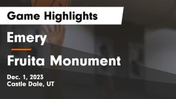 Emery  vs Fruita Monument  Game Highlights - Dec. 1, 2023