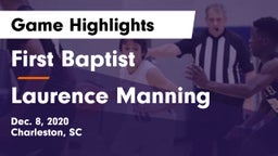 First Baptist  vs Laurence Manning Game Highlights - Dec. 8, 2020