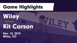 Wiley  vs Kit Carson  Game Highlights - Dec. 13, 2019