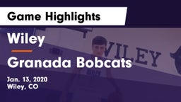 Wiley  vs Granada Bobcats Game Highlights - Jan. 13, 2020