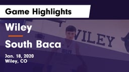 Wiley  vs South Baca Game Highlights - Jan. 18, 2020