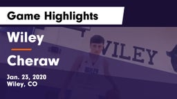 Wiley  vs Cheraw  Game Highlights - Jan. 23, 2020