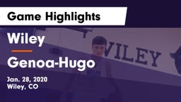 Wiley  vs Genoa-Hugo Game Highlights - Jan. 28, 2020