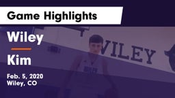 Wiley  vs Kim  Game Highlights - Feb. 5, 2020