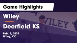 Wiley  vs Deerfield KS Game Highlights - Feb. 8, 2020