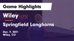Wiley  vs Springfield Longhorns Game Highlights - Dec. 9, 2021