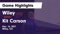 Wiley  vs Kit Carson  Game Highlights - Dec. 16, 2021