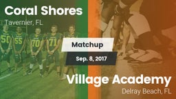 Matchup: Coral Shores vs. Village Academy  2017