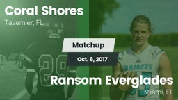 Matchup: Coral Shores vs. Ransom Everglades  2017