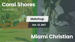 Matchup: Coral Shores vs. Miami Christian 2017