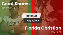 Matchup: Coral Shores vs. Florida Christian  2018