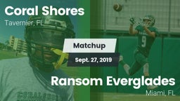 Matchup: Coral Shores vs. Ransom Everglades  2019