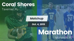 Matchup: Coral Shores vs. Marathon  2019